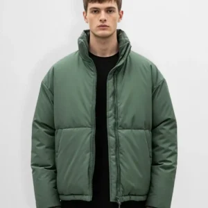 Premium Mint Green Puffer Jacket