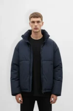 Premium Navy Blue Puffer Jacket